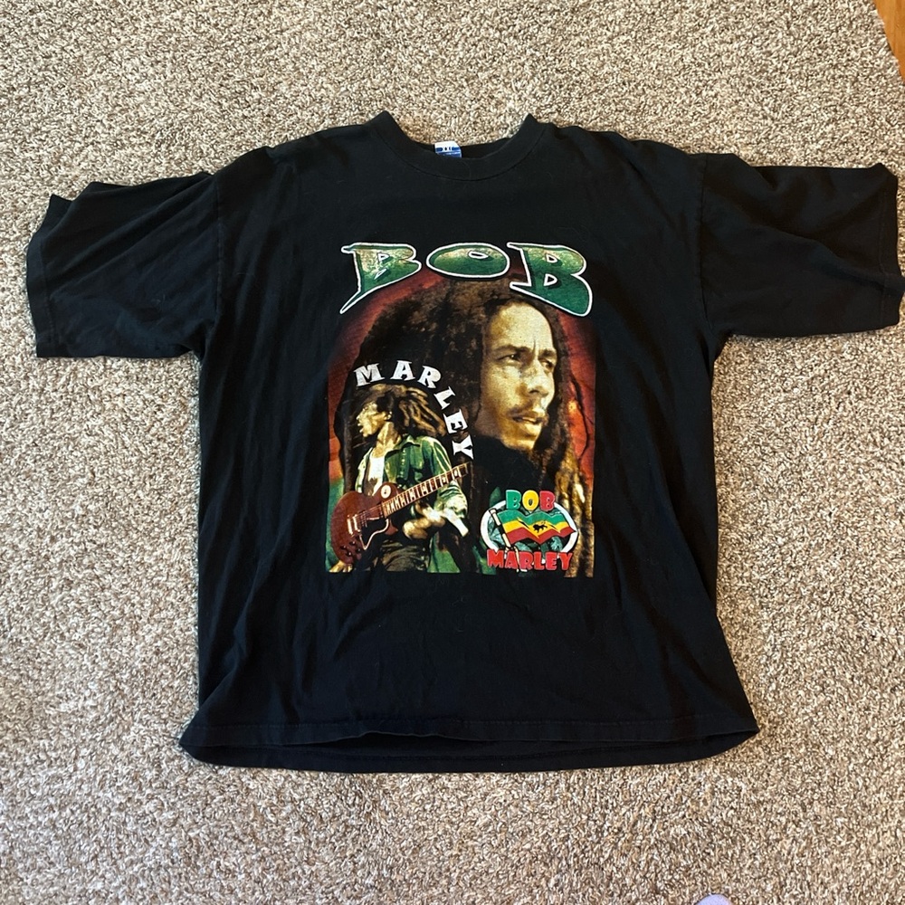 American Vintage Black Bob Marley Tee